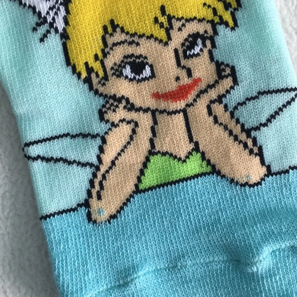 ✨ Blue Disney Fairies Tinker Bell Ankle Socks ✨
